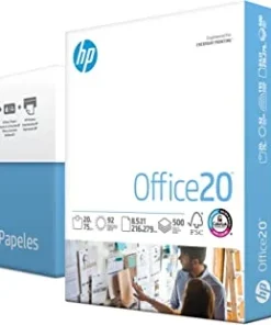 HP Printer Paper | 8.5 x 11 Paper | Office 20 lb | 3 Ream Case – 1500 Sheets | 92 Bright | Made in USA – FSC Certified | 112090C